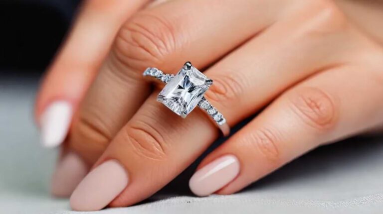 radiant cut engagement rings